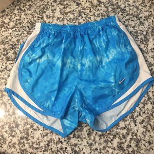 Blue Tie-dye Nike Tempo Running Shorts